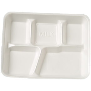 5 Foam Compartment Cafeteria Tray