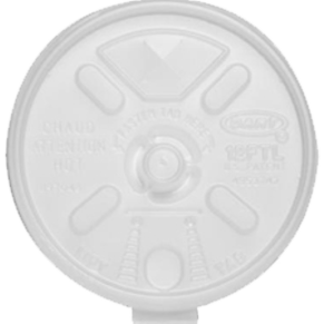 Dart 12FTLS Translucent Lift N’ Lock Lid With Straw Slot