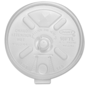 Dart 16FTLS Translucent Lift N’ Lock Lid With Straw Slot