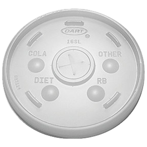 Dart 16SL Translucent Lid With Straw Slot