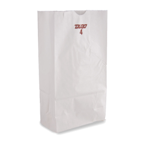 04 lb White Paper Bags