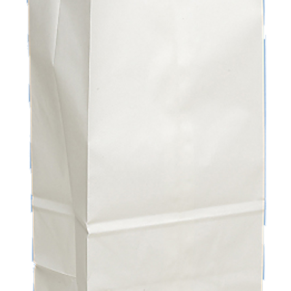 08 lb White Paper Bags