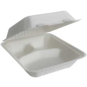 8×8 Fiber Hinged Lid 3 Compartment