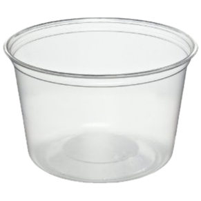 16 oz Clear Round Deli Containers and Lids