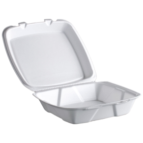 Single Compartment Foam Hinged Lid, Medium
