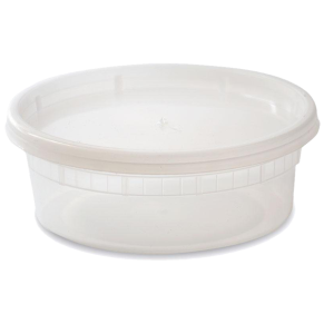 08 oz Plastic Soup Container With Lids
